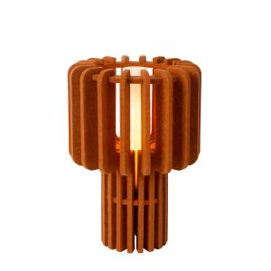 Lampe de table feutrine terre cuite