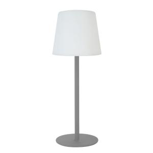 Lampe de table h40cm métal gris