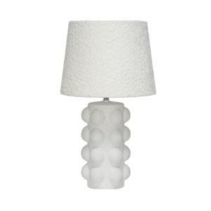 Lampe de table intérieur céramique moucheté blanc et noir h…