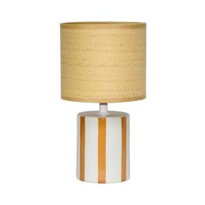 Lampe de table intérieur céramique moutarde h 28cm