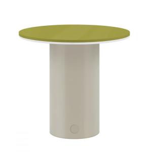 Lampe de table led h18cm métal vert