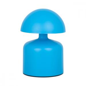 Lampe de table led nomade métal bleu h15cm