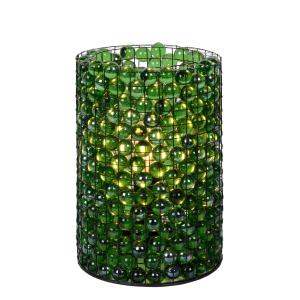 Lampe de table métal billes vertes