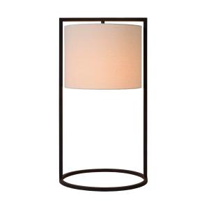 Lampe de table, métal, blanc, 32x60