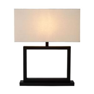 Lampe de table métal blanc - 40x15x51