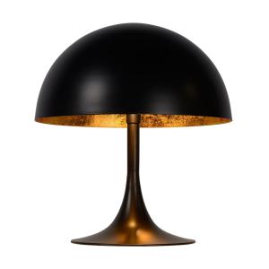 Lampe de table métal noir et or - 25x28