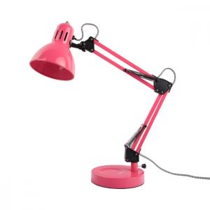 Lampe de table métal rose H52cm