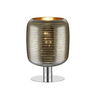 Lampe de table métal verrre chromé