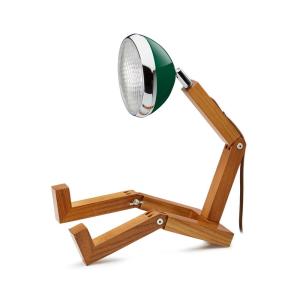 Lampe de table mr. Wattson en bois vert chiltern