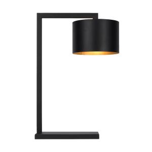 Lampe de table, noir et or en métal - 40x23x60