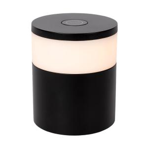 Lampe de table rechargeable cylindrique noir & blanc avec L…