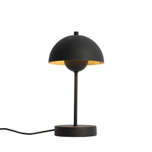 Lampe de table rétro noire et dorée