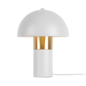Lampe de table seta métal blanc