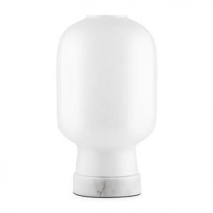 Lampe de table socle en marbre blanc