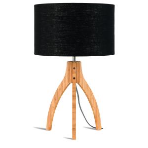Lampe de Table textile noir Ø36cm