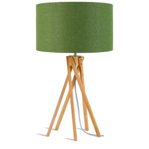 Lampe de Table textile vert Ø32cm