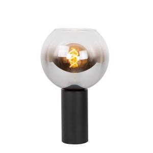 Lampe de table verre fumé Noir