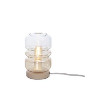 Lampe de Table verre sable 15x15x23cm