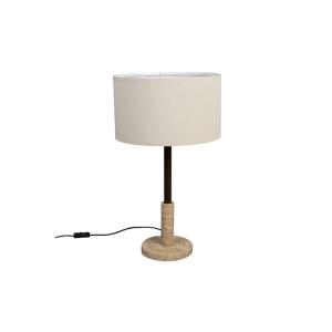 Lampe design en bois beige