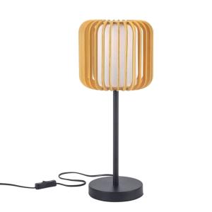 Lampe design en bois marron