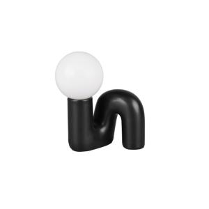 Lampe design en céramique noir