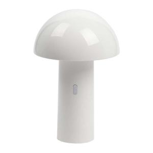 Lampe design en métal blanc H23cm