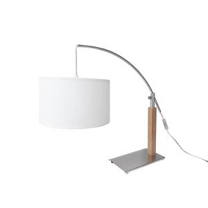 Lampe design en métal bois