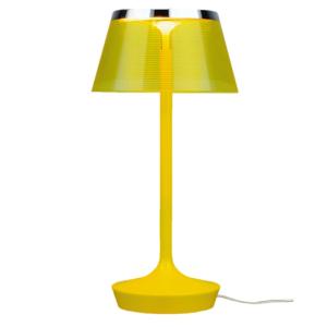 Lampe design en métal jaune