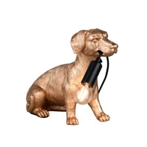 Lampe design en plastique doré