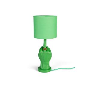 Lampe design en résine vert