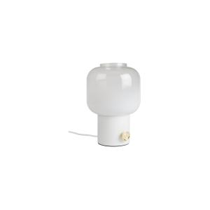 Lampe design en verre blanc
