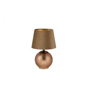 Lampe design en verre marron