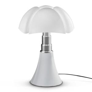 Lampe Dimmer LED pied télescopique blanc H66-86cm