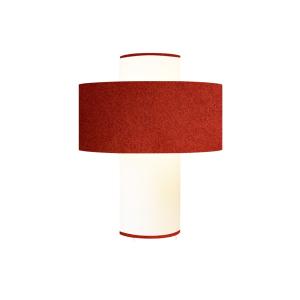 Lampe Emilio rouge D35 cm D: 35 x H: 45