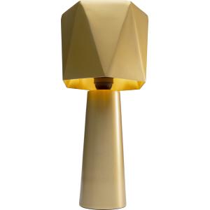 Lampe en acier et aluminium doré