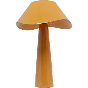 Lampe en acier orange