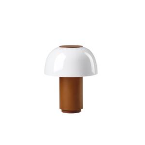 Lampe en aluminium ocre brun