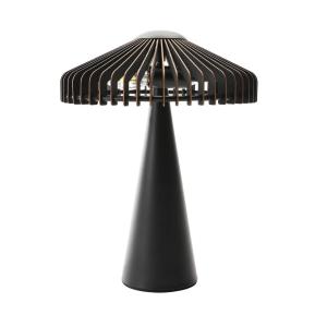 lampe en bois / liège noir, h. 0 cm