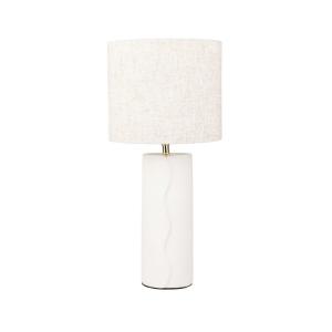 Lampe en céramique coloris blanc