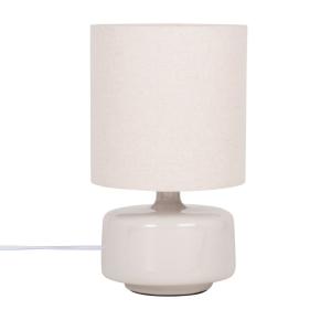 Lampe en céramique grise et abat-jour en polyester recyclé…