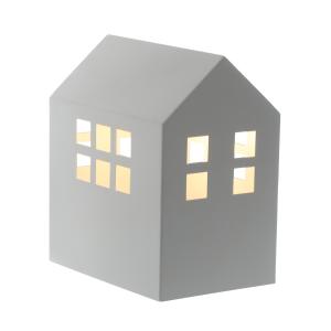 Lampe en métal blanc h.23 cm