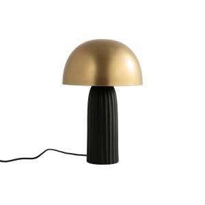 Lampe en métal noir et doré