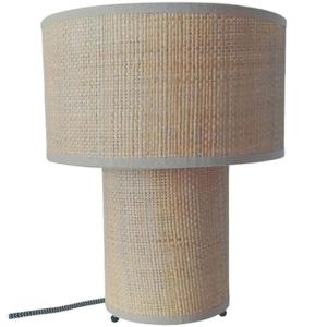 Lampe en raphia naturel marron 23cm