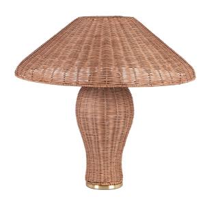 Lampe en rotin ajouré