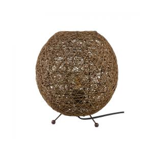Lampe en sisal marron