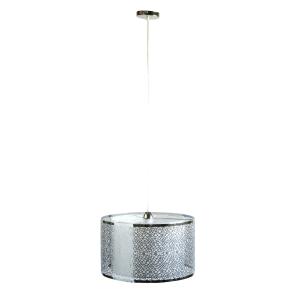 Lampe en suspension en métal avec cercles ronds
