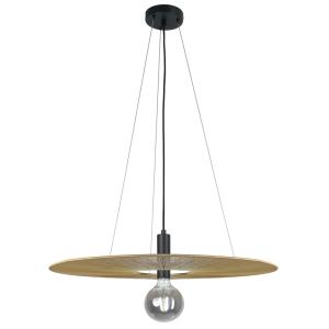 Lampe en suspension en nylon champagne/noir D70