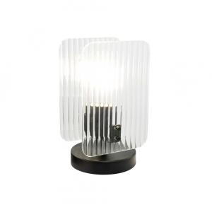 Lampe en verre & métal transparent