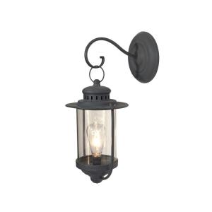 Lampe extérieur jardin applique murale industriel métal gri…