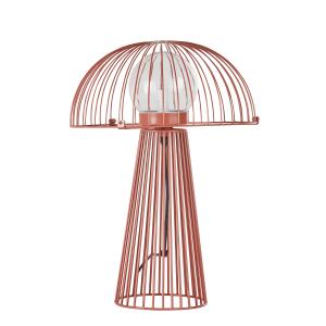 Lampe filaire extérieur champignon en métal terracotta